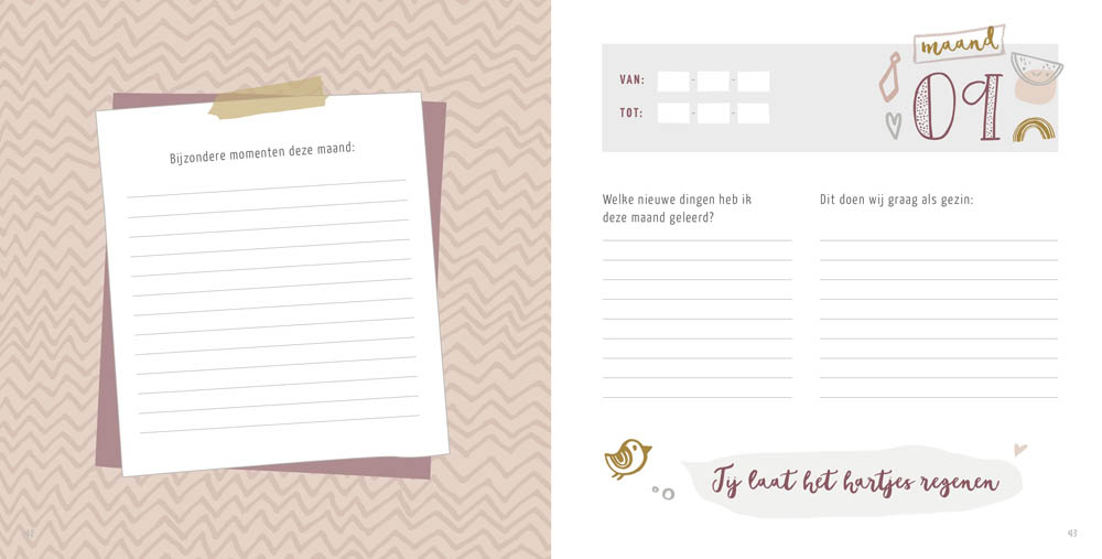 Mijn eerste jaar boek - roze | 9789083012025